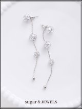 【アクセサリー/ピアス】3連ビジューピアス【Fサイズ/1カラー】[OF02] 【YN】