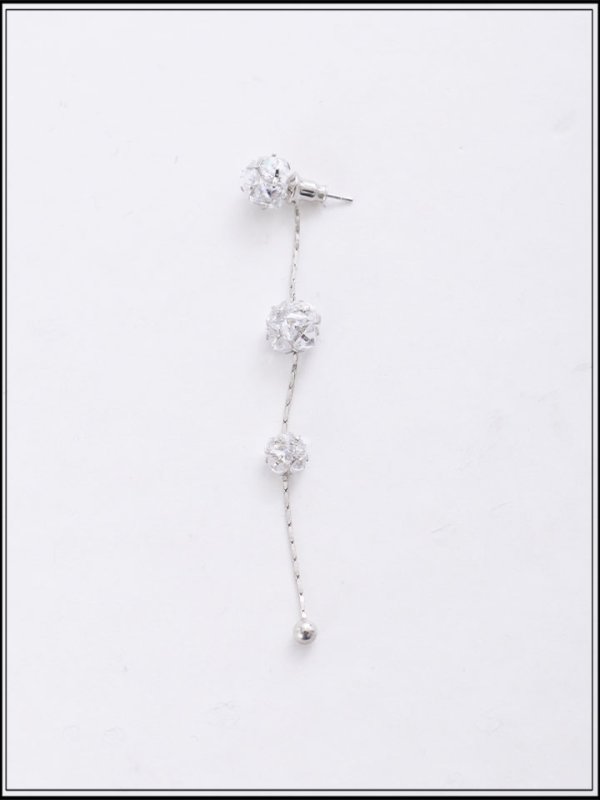 画像2: 【アクセサリー/ピアス】3連ビジューピアス【Fサイズ/1カラー】[OF02] 【YN】