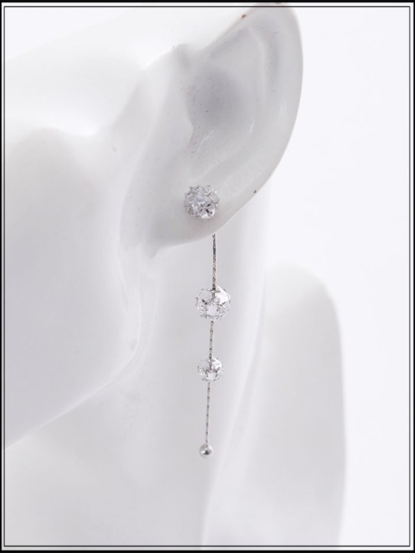 画像3: 【アクセサリー/ピアス】3連ビジューピアス【Fサイズ/1カラー】[OF02] 【YN】