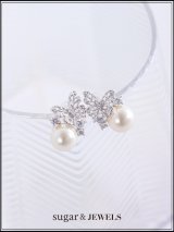 【ピアス】バタフライビジューパールピアス【Fサイズ/1カラー】[OF02] 