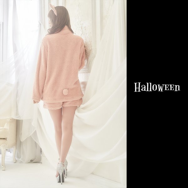 画像9: 【即日発送】さくりなちゃんコラボふわもこベア【ハロウィンコスプレ4点セット】【Fサイズ/2カラー】[HC03]