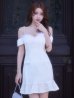 ホワイト　モデル：ももか　身長：156cm　着用サイズ：Sサイズ