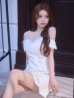 ホワイト　モデル：ももか　身長：156cm　着用サイズ：Sサイズ