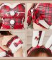 画像8: 【即日発送！】【クリスマスコスプレ9点セット】【Malymoon/マリームーン】チェッククロスバニーサンタ【フリーサイズ/1カラー】[OF03] (8)