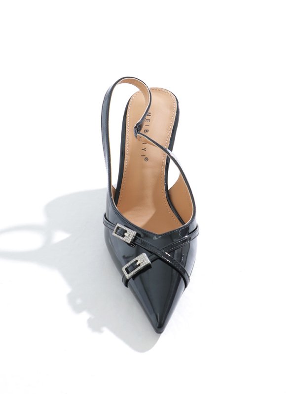 画像2: 【パンプス】エナメルポインテッドトゥパンプス【35-39サイズ/2カラー】[OF02] 【YN】