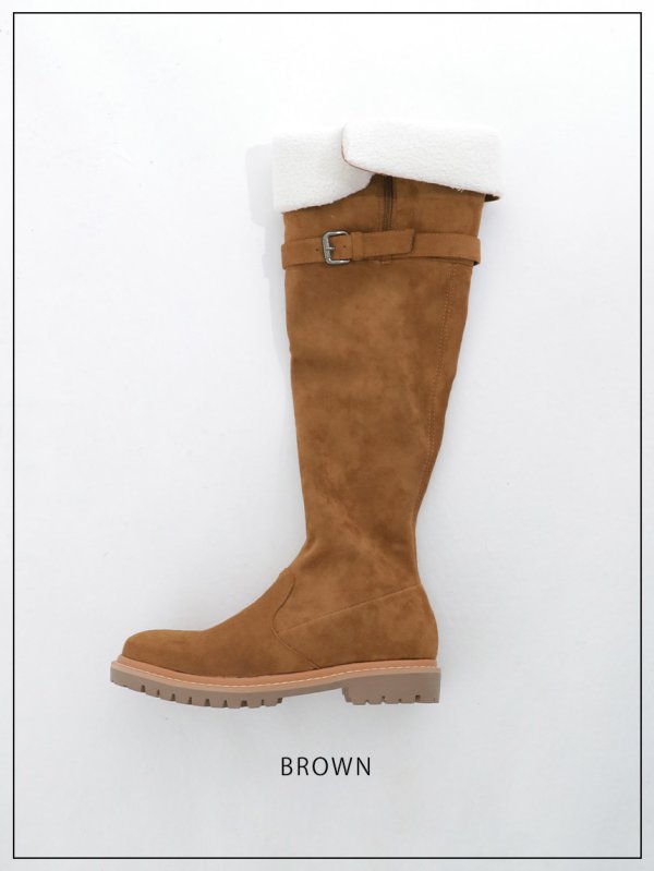画像4: ベルトボアロングブーツ【37-39サイズ/2カラー】[OF02] 【YN】