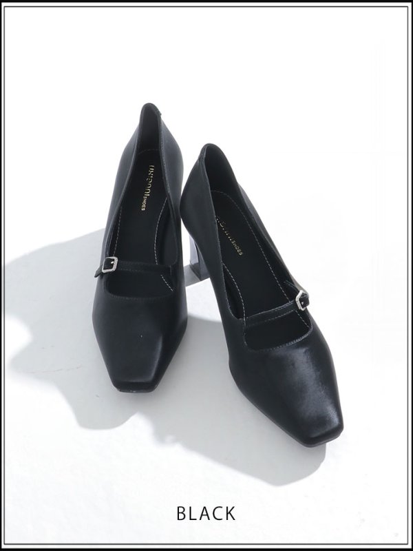 画像2: 【パンプス】スクエアトゥパンプス【36-38サイズ/2カラー】[OF02] 【YN】