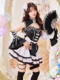 【即日発送】ファンシーフリルチャイナドレス【マリームーン】【ハロウィンコスプレ8点セット】【フリーサイズ/1カラー】[HC03]
