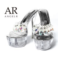 【Angel R/エンジェルアール】15cmヒール/ クリア/ オープントゥサンダル/ パンプス[OF02]【一部予約商品/10月下旬-11月上旬発送予定】