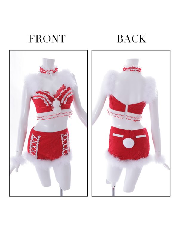 画像15: 【ノベルティ対象】即日発送!セットアップバニーサンタ【sugar nine サンタコス 8点セット】【S-Lサイズ/2カラー】[YMT]