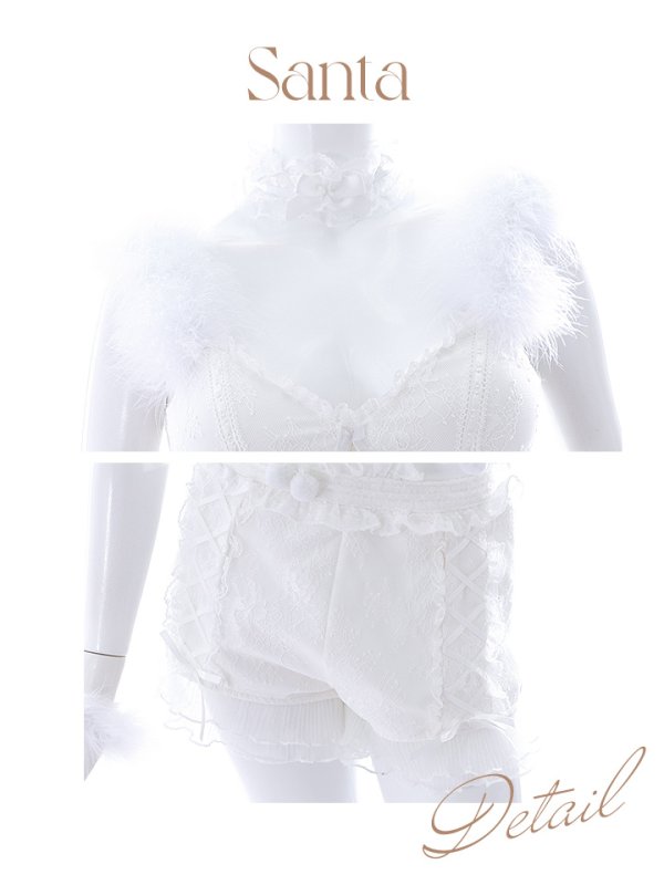 画像33: 【サンタセール！】【sugar nine×マリームーンコラボ】【S-Mサイズ/3カラー】セットアップレースサンタコスプレ[YMT]