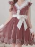 画像4: 【sugar nine サンタコス 5点セット】【S-XLサイズ/2カラー】フレアスリーブ刺繍レースフレアサンタ[YMT]