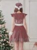 画像6: 【sugar nine サンタコス 5点セット】【S-XLサイズ/2カラー】フレアスリーブ刺繍レースフレアサンタ[YMT]