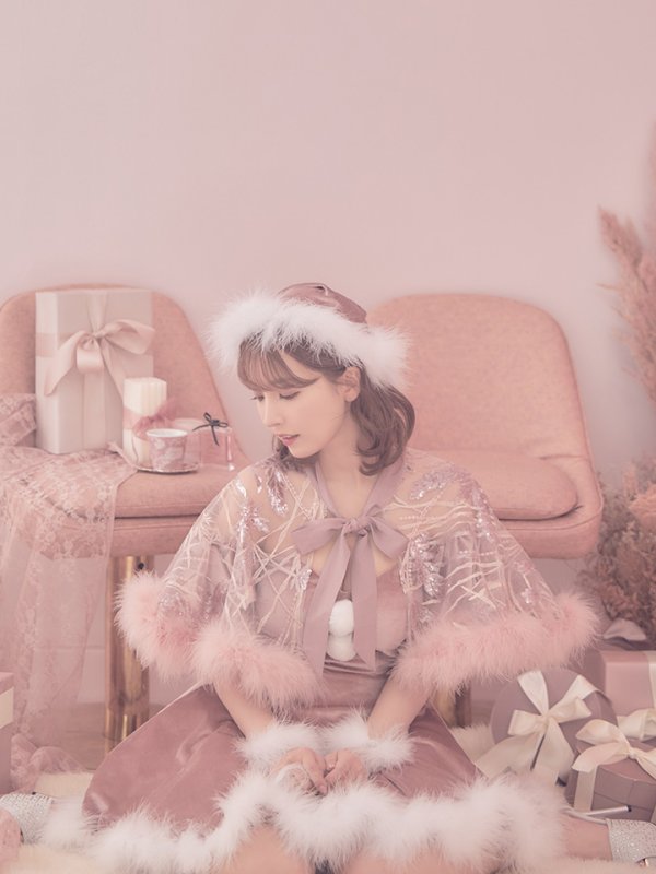 画像13: 【ノベルティ対象】【即日発送】【sugar nine サンタコス 5点セット】【S-XLサイズ/3カラー】ポンチョ付きフレアサンタコスプレ[YMT]