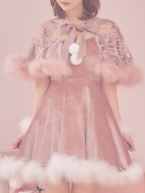 画像7: 【ノベルティ対象】【即日発送】【sugar nine サンタコス 5点セット】【S-XLサイズ/3カラー】ポンチョ付きフレアサンタコスプレ[YMT]