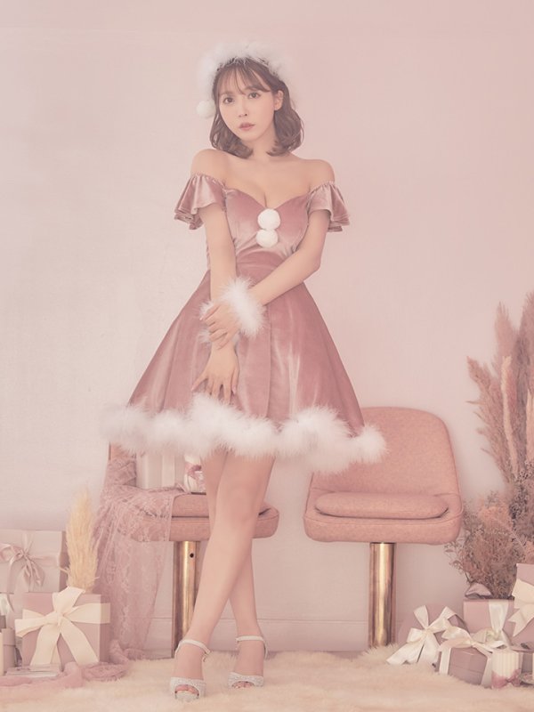 画像9: 【ノベルティ対象】【即日発送】【sugar nine サンタコス 5点セット】【S-XLサイズ/3カラー】ポンチョ付きフレアサンタコスプレ[YMT]