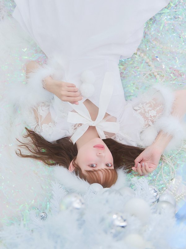 画像14: 【即日発送】　【サンタコス 5点セット】【S-XLサイズ/3カラー】ポンチョ付きフレアサンタコスプレ[OF04]