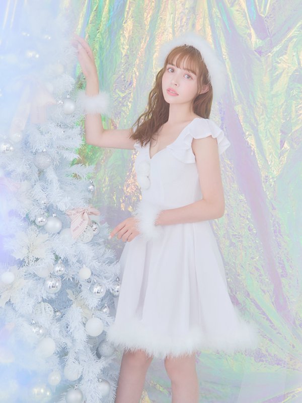 画像15: 【即日発送】　【サンタコス 5点セット】【S-XLサイズ/3カラー】ポンチョ付きフレアサンタコスプレ[OF04]