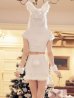 画像6: 【即日発送！】【XS-XLサイズ/3カラー】ベロアフードバニーセットアップサンタコスプレ[YMT]