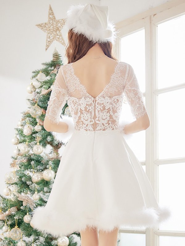 画像6: 【サンタセール！】刺繍レースフレアサンタ【sugar nine サンタコス 4点セット】【S-Lサイズ/2カラー】[YMT]