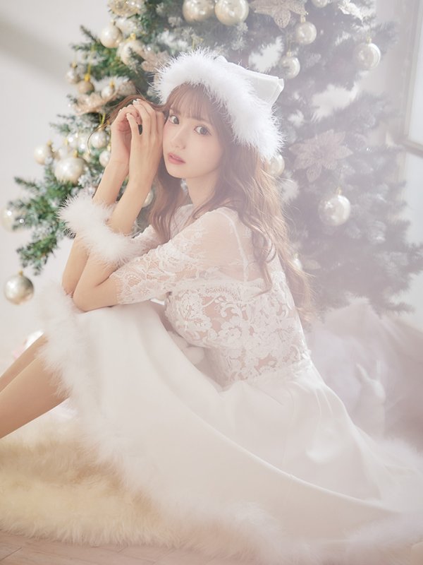 画像9: 【サンタセール！】刺繍レースフレアサンタ【sugar nine サンタコス 4点セット】【S-Lサイズ/2カラー】[YMT]