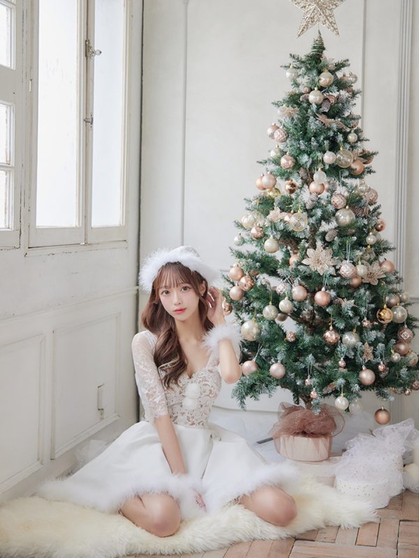 画像7: 【サンタセール！】刺繍レースフレアサンタ【sugar nine サンタコス 4点セット】【S-Lサイズ/2カラー】[YMT]