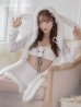 画像1: 【サンタセール！】フードバニーセクシーセットアップサンタ【sugar nine サンタコス 7点セット】【S-Mサイズ/2カラー】[YMT] (1)