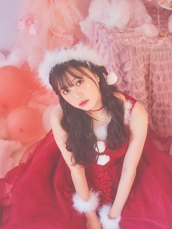 画像16: 【サンタセール！】ケミカルレースチュールドレスワンピースフレアサンタ【sugar nine サンタコス 4点セット】【S-Lサイズ/1カラー】[YMT]