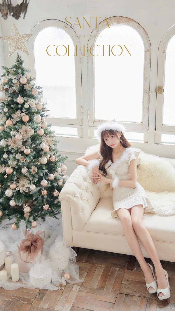 画像14: 【即日発送】ツイード/ セットアップ/ マーメイドミニドレスサンタ【sugar nine サンタコス】[YMT]