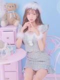 【即日発送】ツイード/ セットアップ/ マーメイドフレアミニドレスサンタ【サンタコス 5点セット】【XS-Mサイズ/4カラー】[YMT]