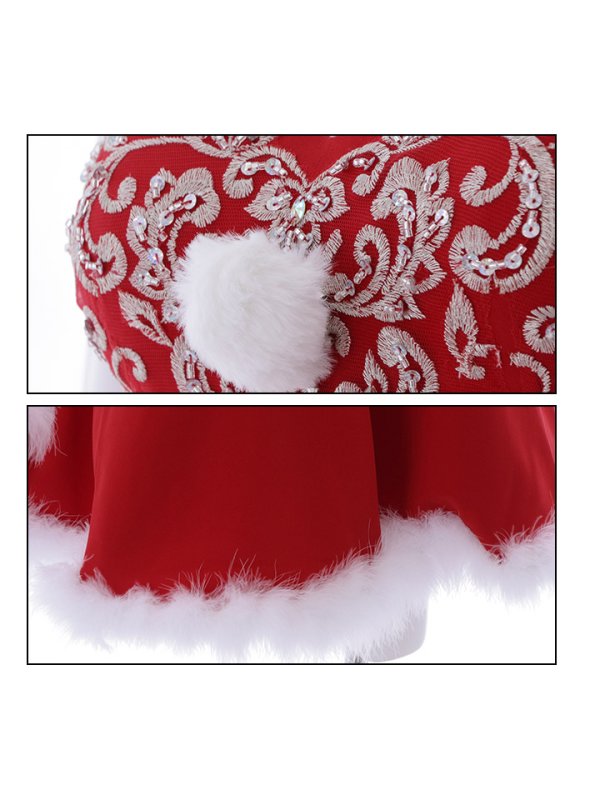 画像11: 【サンタセール！】高級ライン☆ゴージャスビジュー刺繍フレアサンタ【sugar nine サンタコス 4点セット】【S-Mサイズ/1カラー】[YMT]