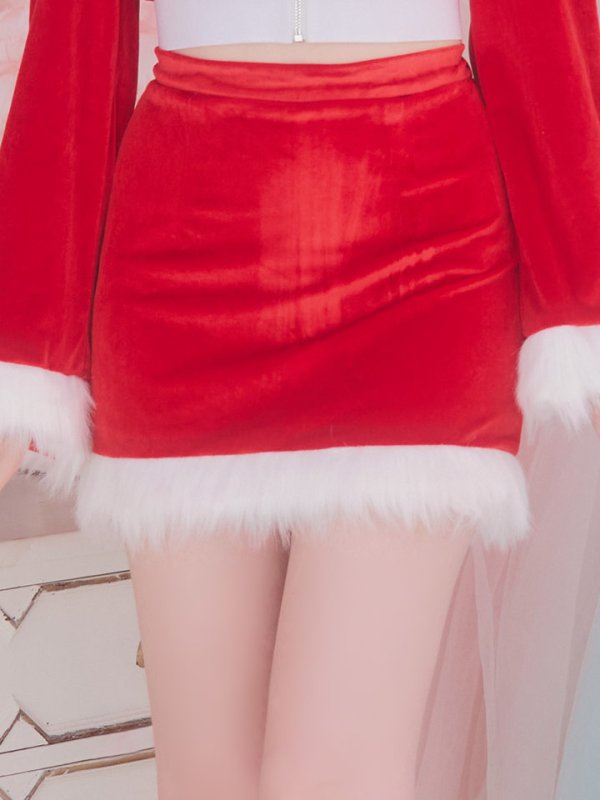 画像23: 【即日発送！】【サンタコス 4点セット】【S-Lサイズ/3カラー】セットアップバニーサンタコスプレ[OF04]