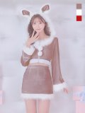 【即日発送！】【サンタコス 4点セット】【S-Lサイズ/3カラー】セットアップバニーサンタコスプレ[HC03]