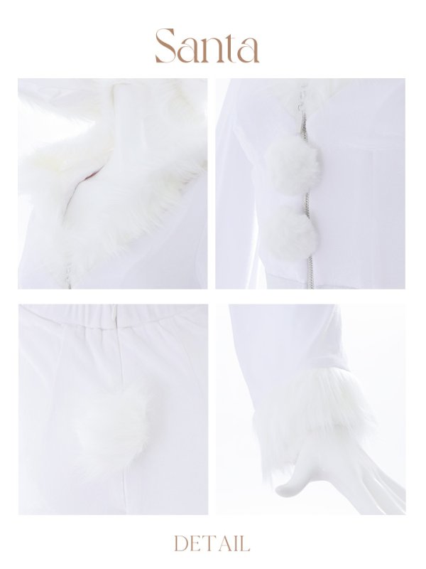 画像43: 【即日発送！】【サンタコス 4点セット】【S-Lサイズ/3カラー】セットアップバニーサンタコスプレ[YMT]