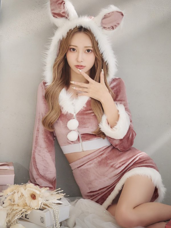 画像13: 【即日発送！】【サンタコス 4点セット】【S-Lサイズ/3カラー】セットアップバニーサンタコスプレ[YMT]