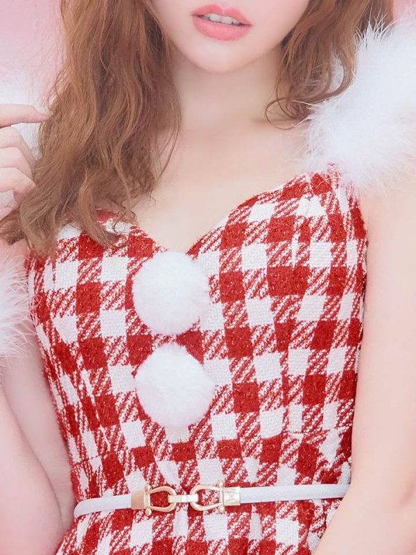 画像16: 【サンタセール！】【サンタコス 5点セット】【XS-Lサイズ/1カラー】ギンガムチェック セットアップフレアサンタコスプレ[YMT]