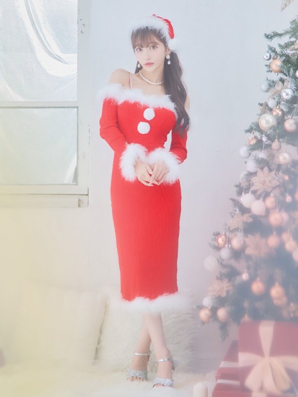 画像12: 【サンタセール！】【サンタコス 3点セット】【S-Lサイズ/2カラー】ロングスカートサンタコスプレ[YMT]