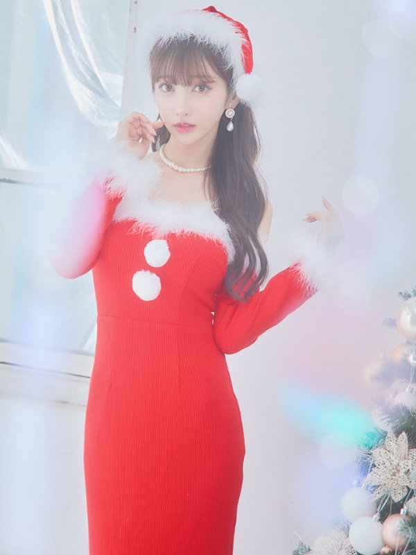 画像14: 【サンタセール！】【サンタコス 3点セット】【S-Lサイズ/2カラー】ロングスカートサンタコスプレ[YMT]