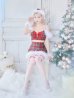 画像13: 【サンタコス 7点セット】【XS-Mサイズ/1カラー】セットアップチェックリボンサンタコスプレ[YMT]