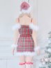 画像15: 【サンタコス 7点セット】【XS-Mサイズ/1カラー】セットアップチェックリボンサンタコスプレ[YMT]