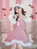 【即日発送！】【S-Lサイズ/3カラー】フレアチュールサンタコスプレ[YMT]