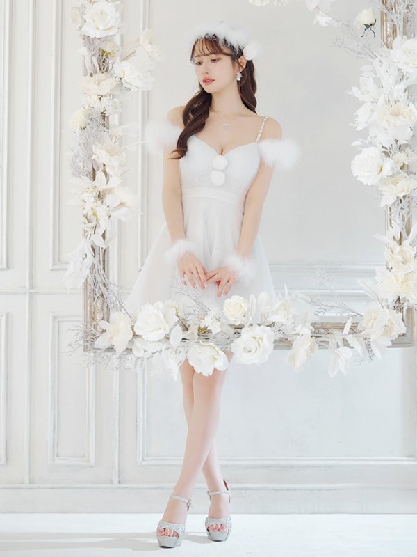 画像16: 【ノベルティ対象】【即日発送！】【S-Lサイズ/3カラー】フレアチュールサンタコスプレ[YMT]