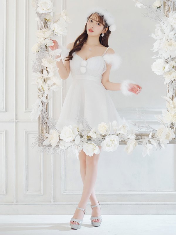 画像17: 【ノベルティ対象】【即日発送！】【S-Lサイズ/3カラー】フレアチュールサンタコスプレ[YMT]