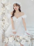 【即日発送！】【S-Lサイズ/3カラー】フレアチュールサンタコスプレ[YMT]