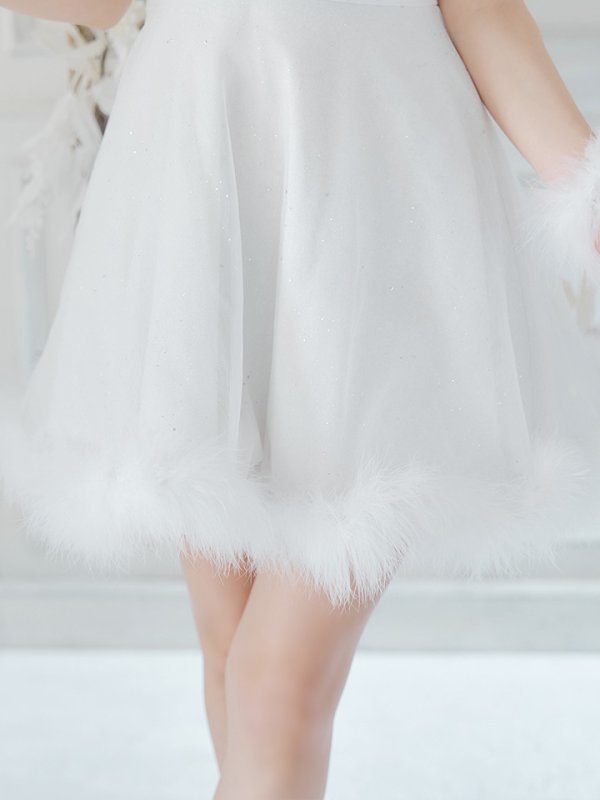 画像7: 【ノベルティ対象】【即日発送！】【S-Lサイズ/3カラー】フレアチュールサンタコスプレ[YMT]