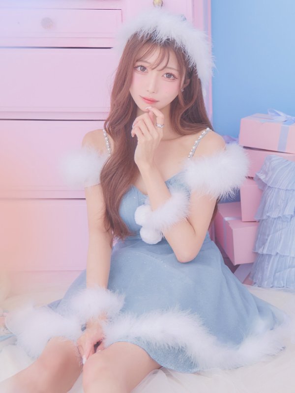 画像7: 【ノベルティ対象】【即日発送！】【S-Lサイズ/3カラー】フレアチュールサンタコスプレ[YMT]