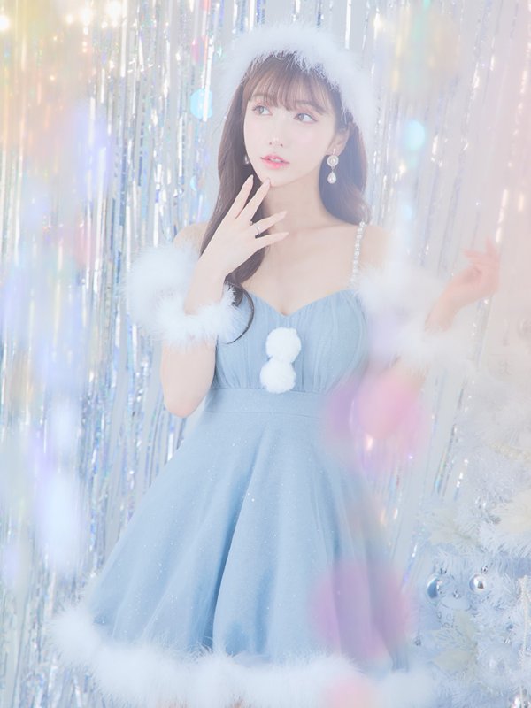 画像38: 【ノベルティ対象】【即日発送！】【S-Lサイズ/3カラー】フレアチュールサンタコスプレ[YMT]