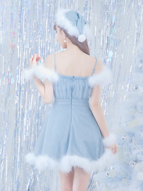 画像44: 【ノベルティ対象】【即日発送！】【S-Lサイズ/3カラー】フレアチュールサンタコスプレ[YMT]