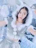 【即日発送】【サンタコス 5点セット】【XS-XLサイズ/4カラー】セットアップバニーフレアサンタ[YMT]