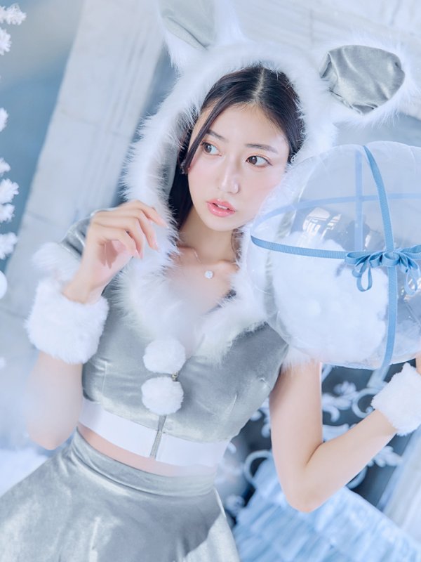 画像7: 【即日発送】【サンタコス 5点セット】【XS-XLサイズ/4カラー】セットアップバニーフレアサンタ[YMT]